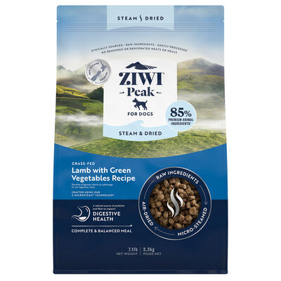 ZIWI, Peak Steam & Dried Lamb with Green Vegetables Dog Food